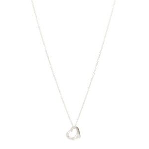 Sterling Silver 11mm Elsa Peretti Open Heart Pendant Necklace